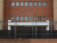 The exterior of Cook County Jail in Chicago, Illinois.