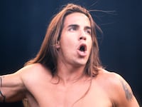 Red Hot Chili Peppers frontman Anthony Kiedis at the Torhout-Werchter Festival in Torhout, Belgium, on April 7, 1992.