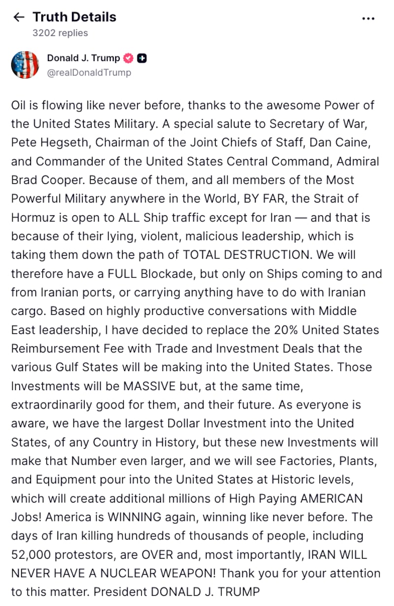 donald trump truth social