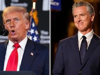 Donald Trump and Gavin Newsom