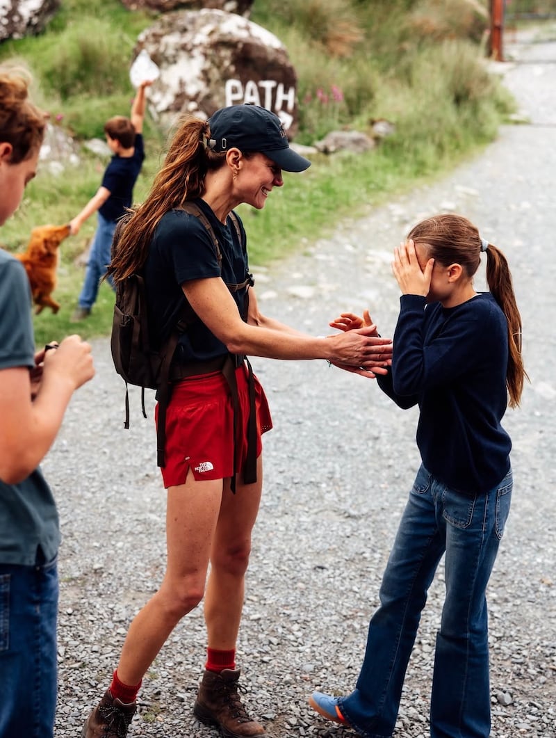Kate Middleton and Princess Charlotte wore matching ponytails.