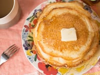 Stock image of pancakes.