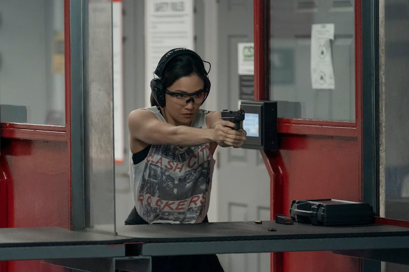 Constance Wu as Katie Buranek in The Terminal List.