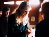 Nathan Fielder and Elizabeth Holmes in "You Can See Everything."