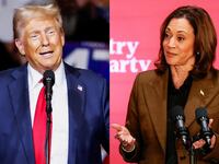 Donald Trump and Kamala Harris
