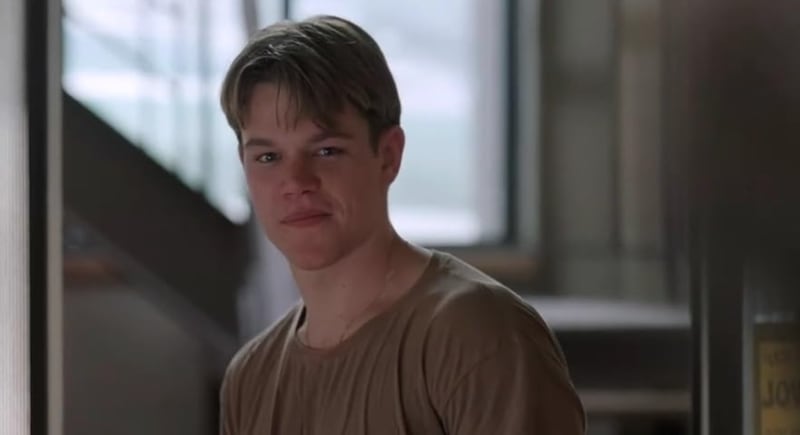 Matt Damon on "Good Will Hunting."