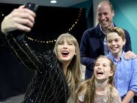 William and the kids with Taylor