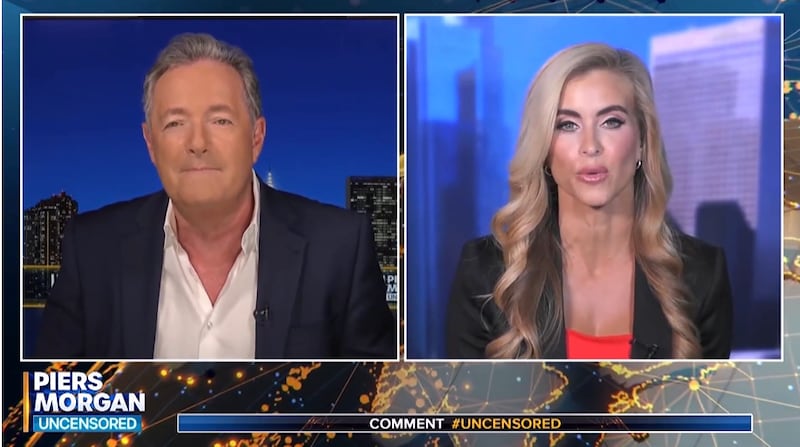 Katie Zacharia refused to discuss her firing on Piers Morgan’s show.