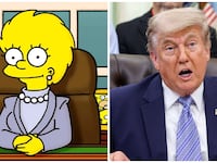 Lisa Simpson and Donald Trump