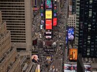 A general views shows Times Square on December 30, 2023.