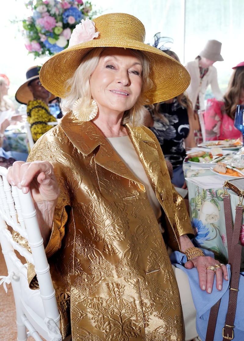 NEW YORK, NEW YORK - MAY 06: Martha Stewart attends 44th Annual Frederick Law Olmsted Awards Luncheon at Central Park Conservatory Garden on May 06, 2026 in New York City. (Photo by Sean Zanni/Patrick McMullan via Getty Images)