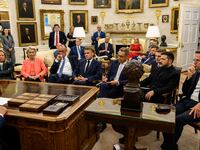 After a ceremonial gift to Russia’s president was leaked, the White House shared images of what appears to be gifts from its Ukraine peace summit.