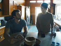 Billy Evans and Elizabeth Holmes in the documentary "You Can See Everything."