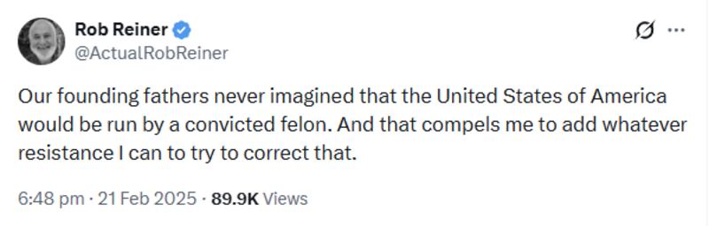 Rob Reiner on Trump 1