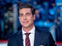 Jesse Watters on the set of his primetime Fox News show.