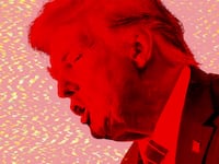 A photo illustration of former President Donald Trump.