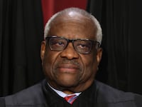 A picture of United States Supreme Court Associate Justice Clarence Thomas, whose $267,230 R.V. was reportedly paid for by Anthony Welters, a close friend and longtime executive in the healthcare industry.