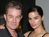 James Marsters (L) and wife attend the premiere