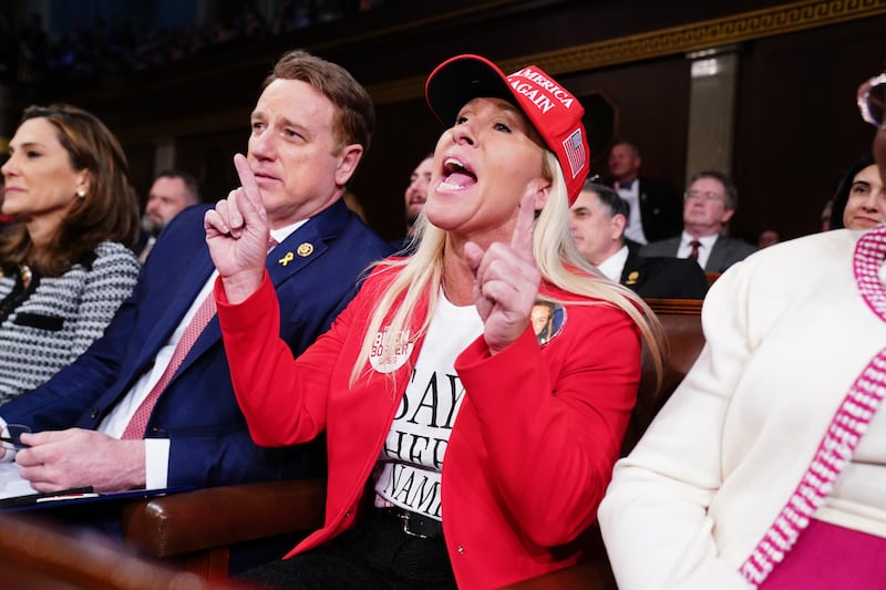 Rep. Marjorie Taylor Greene filmed herself cussing out a reporter during a phone interview and posted it on social media.