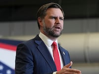 SHARONVILLE, OHIO - OCTOBER 21: Vice President JD Vance speaks during a campaign rally at the Sharonville Convention Center on October 21, 2026 in Sharonville, Ohio. Vance traveled to Ohio to campaign for local Republican candidates ahead of the midterm elections. (Photo by Jacq