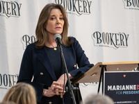 Democratic 2024 presidential candidate Marianne Williamson is rejecting claims she has an explosive temper.