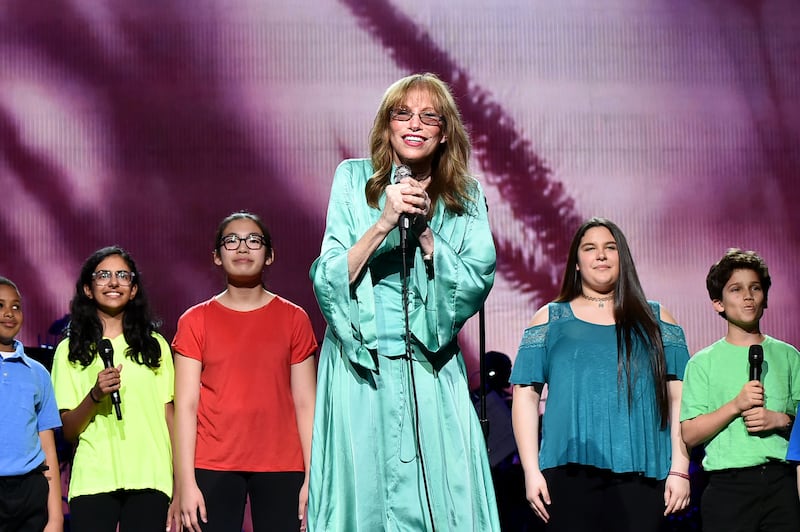 perform onstage during the "Clive Davis: The Soundtrack of Our Lives" Premiere Concert during the 2017 Tribeca Film Festival at Radio City Music Hall on April 19, 2017 in New York City.