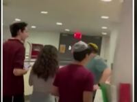 Cooper Union students locked in a library during a pro-Palestine protest.