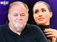 A photo illustration of Thomas Markle Sr. and Meghan Markle for The Royalist.