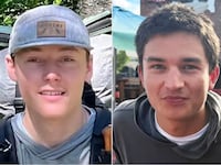 Kaden Matsuda, 19, of Ridgway, Colorado, and Jackson Donlon, 20, of New York, went missing after going for a hike on Ice Mountain in Colorado on October 23.