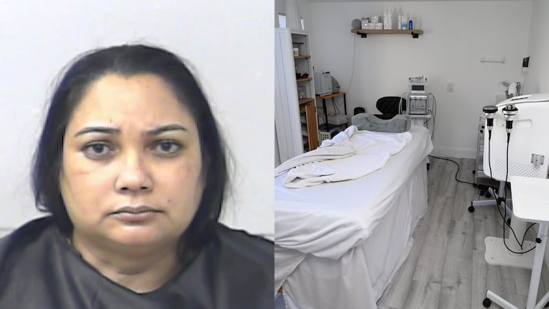 Mug shot of Rosa Mena, 50, who was arrested Wednesday for allegedly performing unlicensed medical procedures out of a backyard shed-turned-clinic.