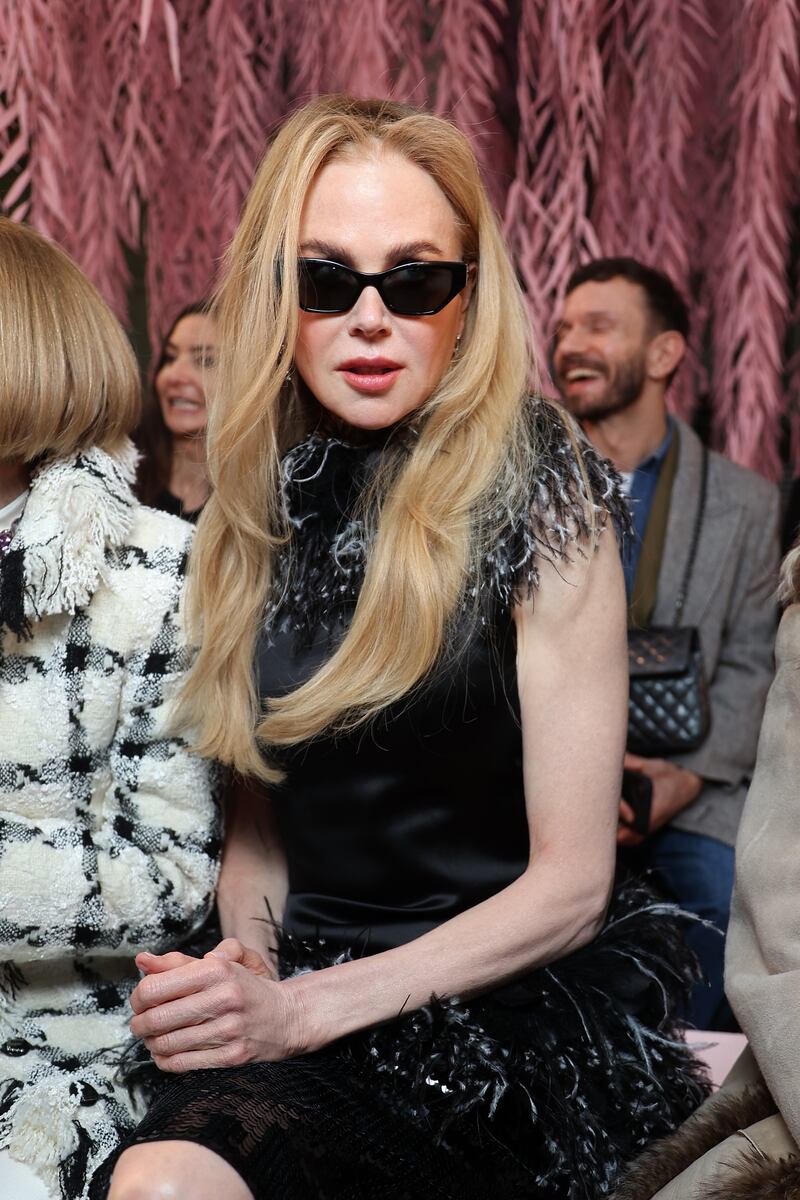 Nicole Kidman attends the Chanel Haute Couture Spring/Summer 2026 show during Paris Fashion Week.