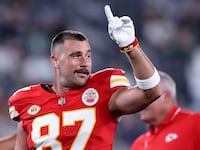 Travis Kelce #87 of the Kansas City Chiefs