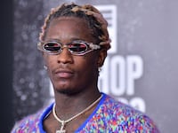 Young Thug attends the 2021 BET Hip Hop Awards at Cobb Energy Performing Arts Center on October 01, 2021 in Atlanta, Georgia.