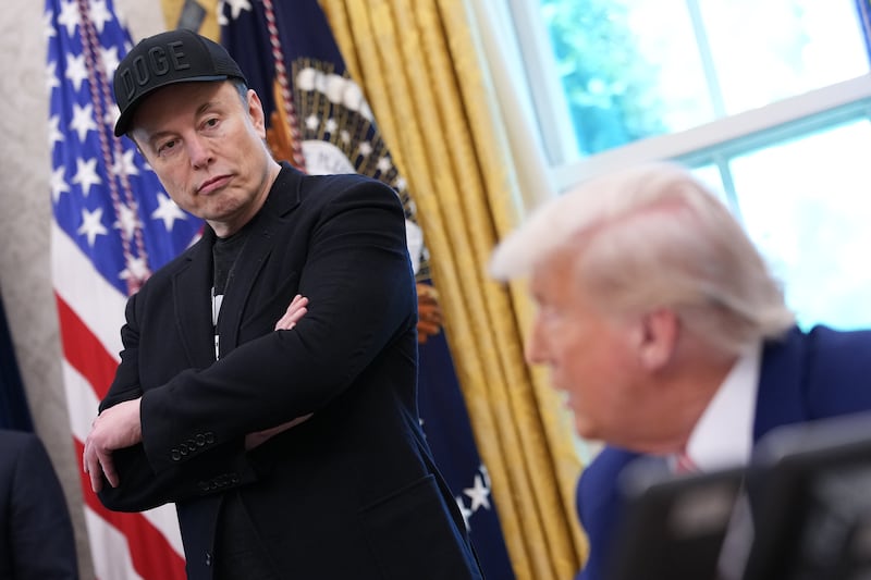 Happier days. Trump and Musk in the Oval Office.