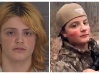Side-by-side photos of Colt Gray’s mugshot and photo of him smiling with rifle.