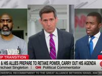 CNN analyst Shermichael Singleton, anchor John Berman, and guest Michael Blake.