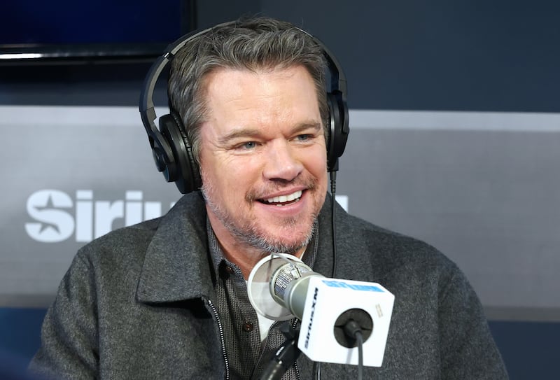 Matt Damon on SiriusXM's 'Andy Cohen Live' in New York City in January 2026.