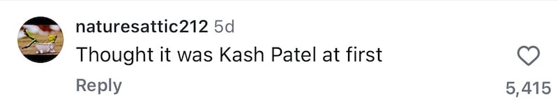 Commenters said Ryan Lochte’s appearance resembled Kash Patel’s.