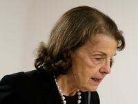 U.S. Senator Dianne Feinstein (D-CA) walks through the Senate Subway during a vote at the U.S. Capitol in Washington.