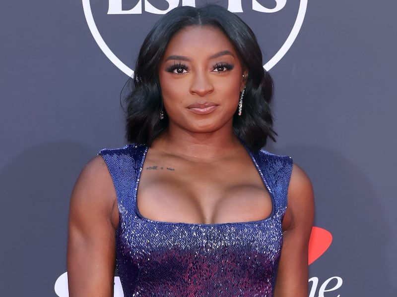 Gymnast Simone Biles attends the ESPY Awards on July 16, 2025, in Hollywood, California.