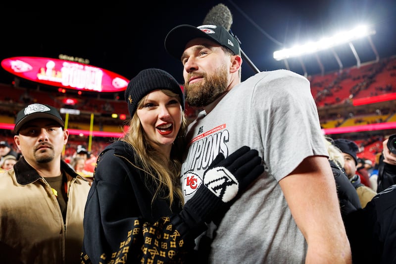 Taylor Swift and Travis Kelce
