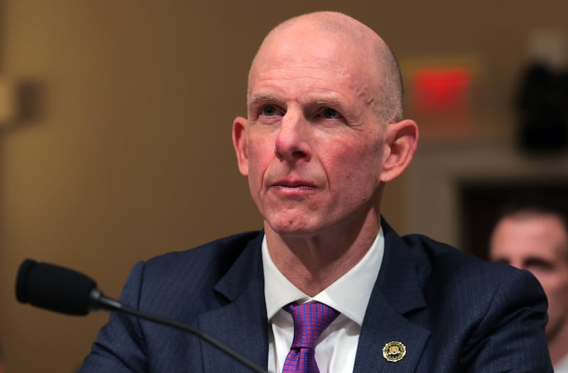 Operations Director of the National Security Branch at the FBI Michael Glasheen testifies before the House Committee on Homeland Security on December 11, 2025.