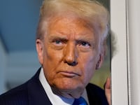 Donald Trump aboard Air Force One