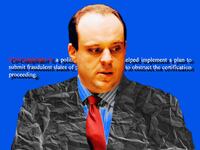 A photo illustration of Trump campaign senior advisor Boris Epshteyn.