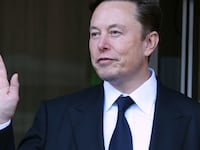 Tesla CEO Elon Musk leaves the Phillip Burton Federal Building on January 24, 2023 in San Francisco, California.