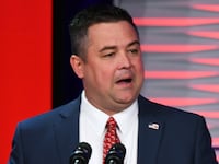 Florida GOP Chairman Christian Ziegler addresses attendees at the Republican Party of Florida Freedom Summit