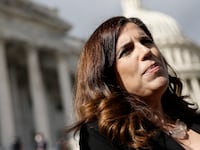 Rep. Nancy Mace (R-SC) speaks to reporters as she leaves the U.S. Capitol Building