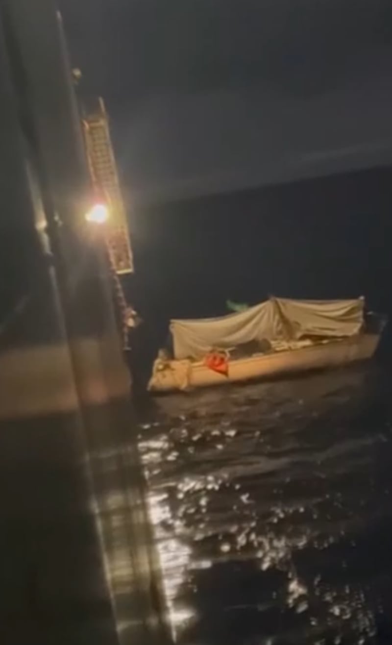Kai Sato was left stranded after his ship mast broke.