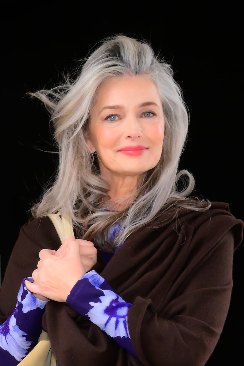 Paulina Porizkova is seen outside CBS Studio in New York City on March 12, 2025.