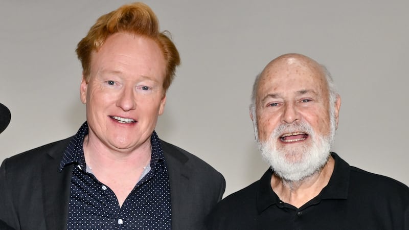 Conan O'Brien, 62, and Rob Reiner, 78, in 2024.